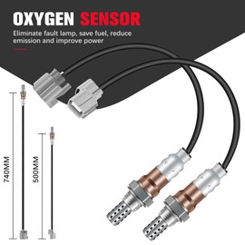 QIJIAUTO 234-4099 SG1861 Oxygen Sensor fit 2001 2002 2003 2004 2005 for Honda Civic Sedan Coupe 1.7L SG336 Heated O2 Sensor 1 Sensor 2 Upstream Downstream 2PCS