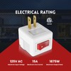 PLUGTUL 2 Prong Outlet Switch, Single Outlet with ON Off
