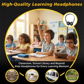 MENGLALA 30 Pack Kids Headphones Bulk USB Type-C for Classroom School,Wired