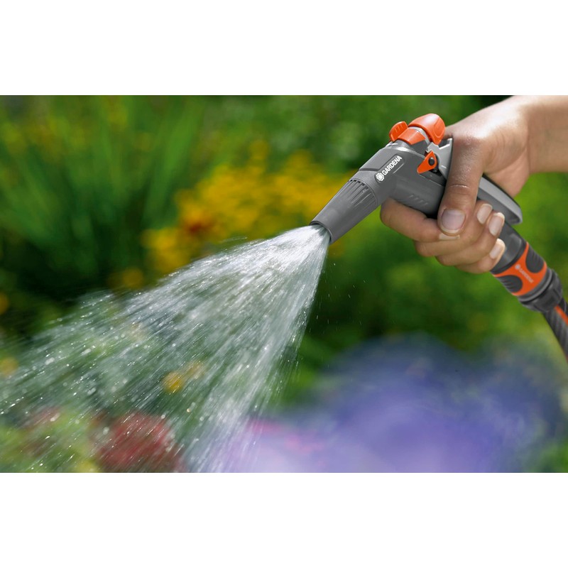 GARDENA (N9117-FP) Frost Proof Nozzle (Variable Spray Patterns), Adjustable Flow