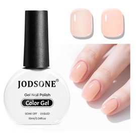 JODSONE Jelly Wheat Gel Nail Polish 10ml Soak Off LED Nail Polish Nail Color Salon Quality Long-Lasting Vegan & Cruelty-Free Low Odor Need U V Lamp Curing