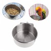 VANZACK 2 Piezas Tazón De Abrazadera De Loro Comida Jaula