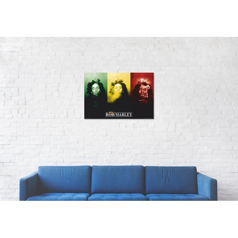 Scorpio Bob Marley Smoke Wall Poster