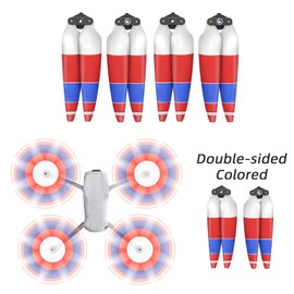 ZJRXM Air 3 Propeller Accessories, 2 Pairs Air 3 Drone Propeller Replacement Blades, Silent Flight Propeller Kit for DJI Air 3, Low Noise Quick Release (Dyed)