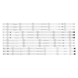 ZGKGLBDBYT 12 PCS/Set LED Backlight Strip Fit for LIG 65UJ6300 65UJ630V 65UJ634V 65UJ5500 65UK6100 Innotek 17Y 65inch_A SSC 65UJ63_UHD_A B C D TV Light Strip
