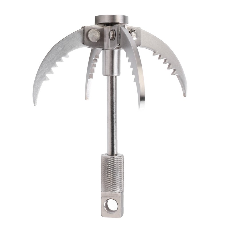 Outdoor Survival Hook Stainless Steel Foldable Climbing Grappling Hook for