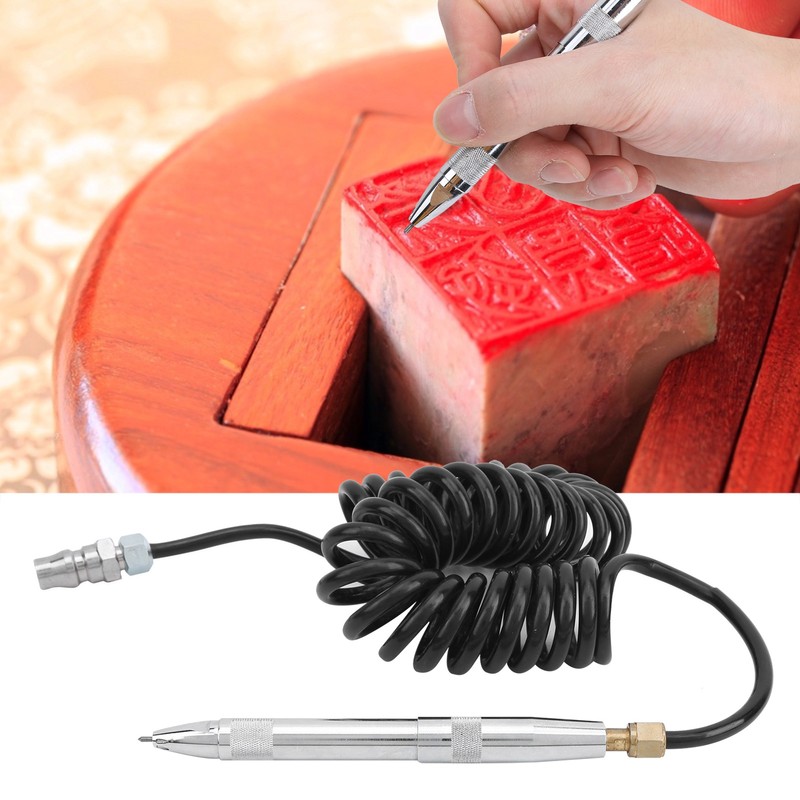 Pneumatic Carving Pen for Metal Porcelain Glass Plastic Wood Engraving