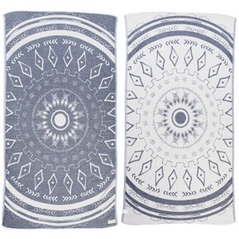 Bersuse 100% Cotton - Kona Beach Towel - Dark Blue