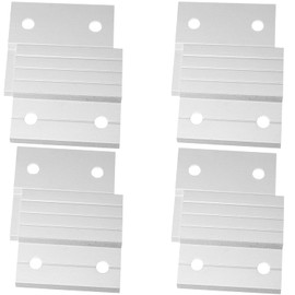 DZS ELEC 8PCS French Z Shaped Suspension Clip Board Hanger Aluminum Hanging Picture Display Board Wall Protection Board Advertising Sign Fastener Wall Mounted Photo Frame with Screws Hanging Artwork