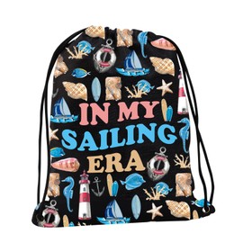 JYTAPP Sailing Lover Gift In My Sailing Era Drawstring Bag Boating Sailing Gift For Sailors Sailing Boat Retirement Gifts