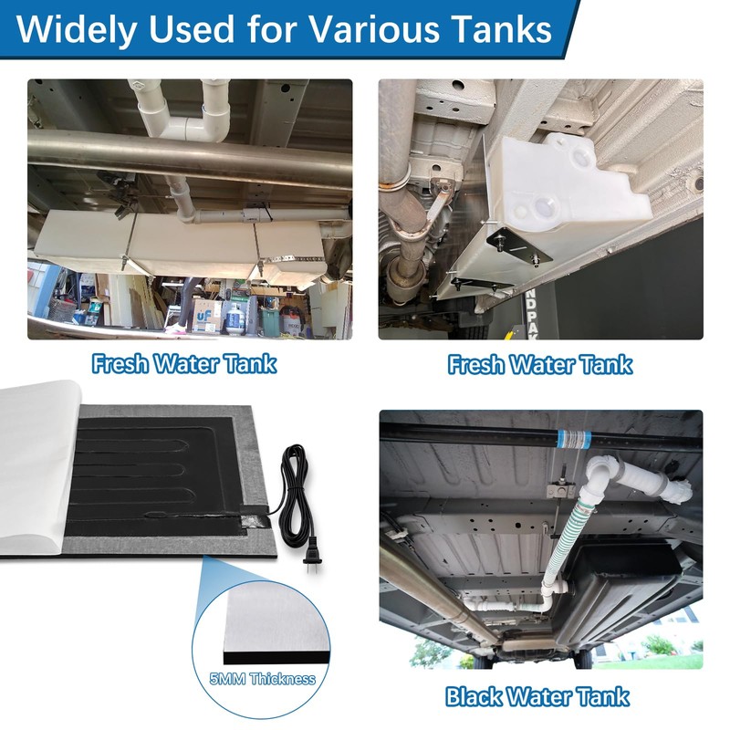 RV Holding Tank Heater Pad,3PK 12"x18" 120V RV Tank Heater