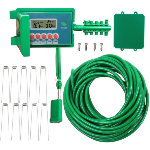 Yardeen Micro Automatic Drip Irrigation Kit Self Watering System Sprinkler Controller for Indoor Potted Plants Color Green