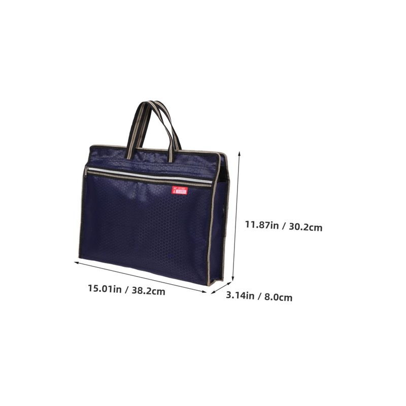 NOLITOY Oxford Fabric Document Bag Zippered Tote with Handle Spacious