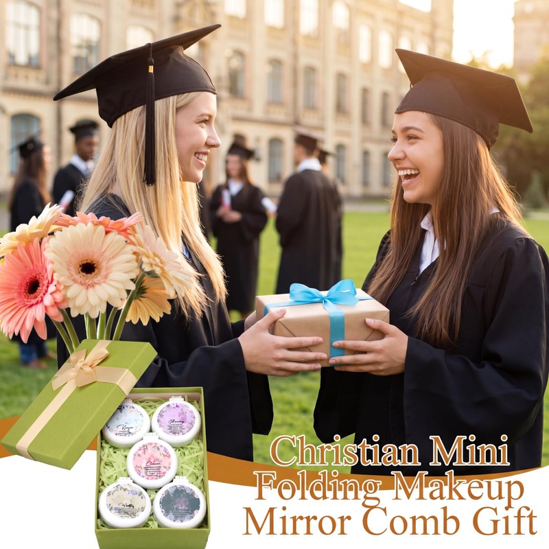 20 Pcs Christian Gifts Bulk for Women, Foldable Hair Brush