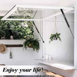 Vepagoo 28 Inch Gas Struts 180Lb/801N Shock Spring Lift Support with L-Type Mounts for RV Bed Door, Truck Bed Cover, Floor Hatch Travel Trailer Door and Other Custom Project, 2pcs (1Pair)