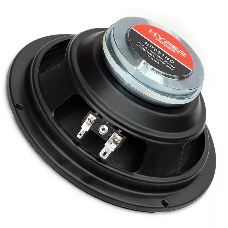 HyperPower 6.5" Neodymium HP651ND 200 Watt-RMS Pro Series Midrange Speaker,