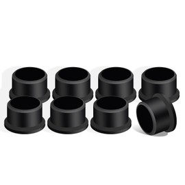 aiGear 8Pcs Hiking Standard Pole Tips Walking Sticks Rubber Tips for Trekking Pole Sticks Hiking Cane Black(RT08BK)