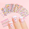 30 Sheets Easter Nail Art Stickers Cute Rabbit 3D Self-Adhesive