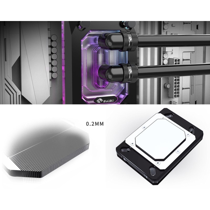 Bykski CPU-RAY-MC-M High-Efficiency CPU Water Cooling Block - Featuring High
