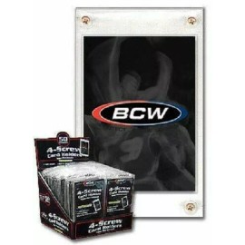 BCW New (15 pk) BCW 4-Screw Recessed Trading Card Holder  20pt Recessed Screwdown