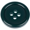 Pack of 6 Dark Green Sew on 18mm Round Buttons