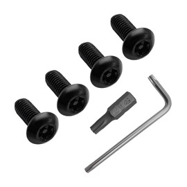 Augeny Anti Theft License Plate Screws Set, Stainless Steel Rustproof Security Bolts for Car Rear Tag Frame, M5 Tamper Resistant Mounting Hardware Screw Kit, Car Accessories (0.8×12mm)