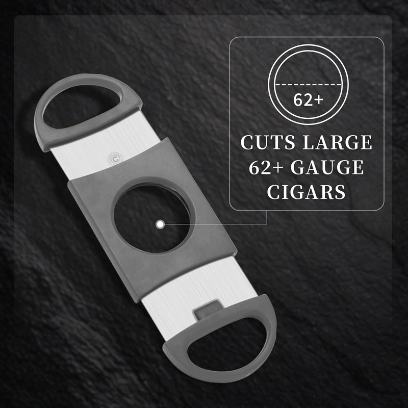 Cigar Cutter with Sharp Blade, Stainless Steel and Cigar Guillotine