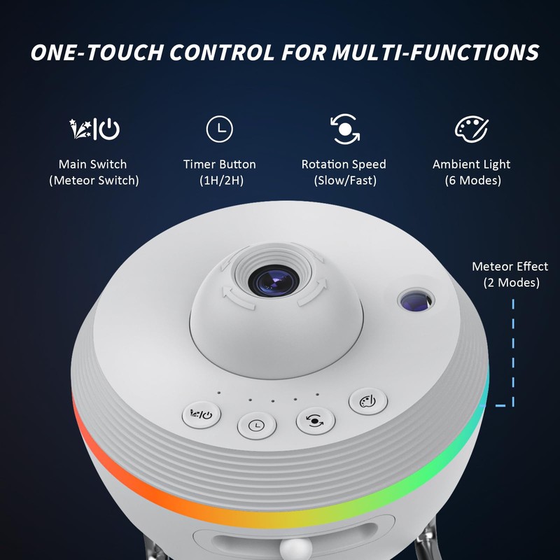 Ainael Galaxy Projector, Star Projector Home Planetarium Space Ceiling Starry