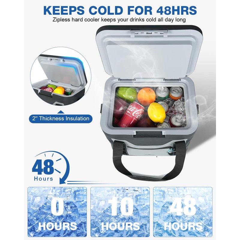 Lekesky Soft Cooler Bag 20 Can, Leakproof Insulated Cooler Backpack,