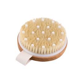 Uervoton Dry Brush Body Brush Exfoliating Brush Natural Bristles Bath Brush for Removing Dead Skin Cellulite Improves Lymphatic Function Exfoliating