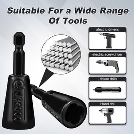 4 Pcs Multifunctional Wire Twister Tool for Drill, Lightweight Wire Nut Twister Compatible with 8 to 24 Awg and 2 to 7 Ways Effortlessly, Wire Nut Twister for Drill for Electrical Power Drill