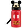 Skater PBS3STD Die Cut Straw Water Bottle, Mickey Mouse, Disney