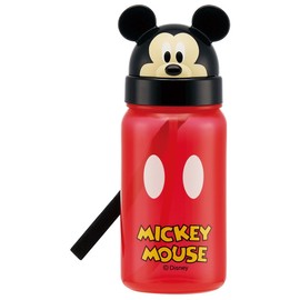 Skater PBS3STD Die Cut Straw Water Bottle, Mickey Mouse, Disney 11.8 fl oz (350 ml)