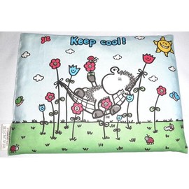 Sheepworld Wheat Pillow with Fresh Fragrance with Dried Organic Herbs "Keep Cool"