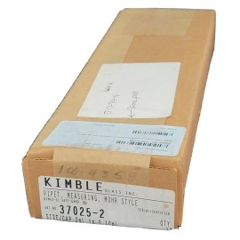 KIMBLE GLASS INC BOX OF 12 SEALED KIMBLE GLASS INC. 37025-2 PIPET, MEASURING, MOHR STYLE 2mL IN 0