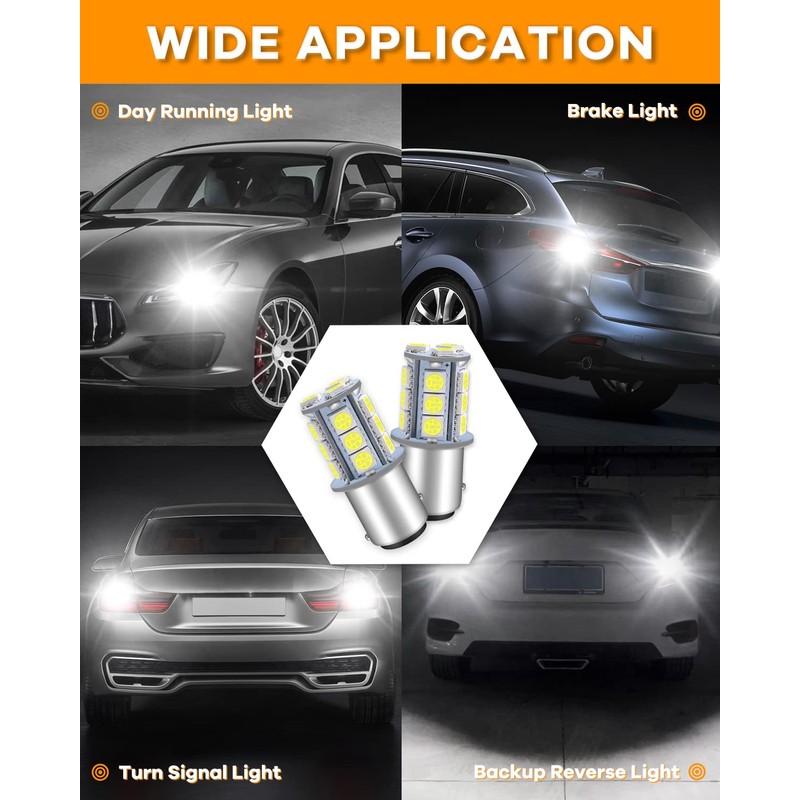 1157 LED Bulb White 2357 2057 BAY15D 7528 LED Bulbs