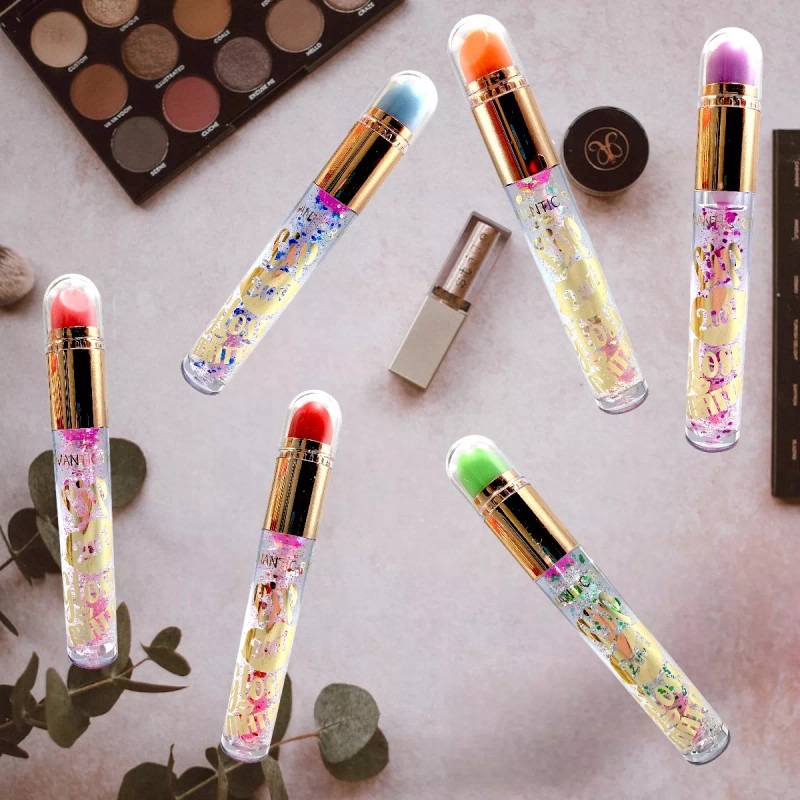 Romantic Rain Brillo Lip Gloss Doble Con Labial Mágico Cambia
