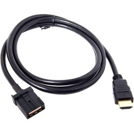HDMI Cable for Car Navigation System, E Type - A Type, Toyota, Honda, (Gazaz), Mitsubishi, Nissan, Daihatsu Genuine Navigation, Etc. Nissan MM519D-L(W) for Eclipse Navigation, HDMI114 KCU-620HE Navigation System, etc. (Length Approx. 5.9 ft (1.5 m)