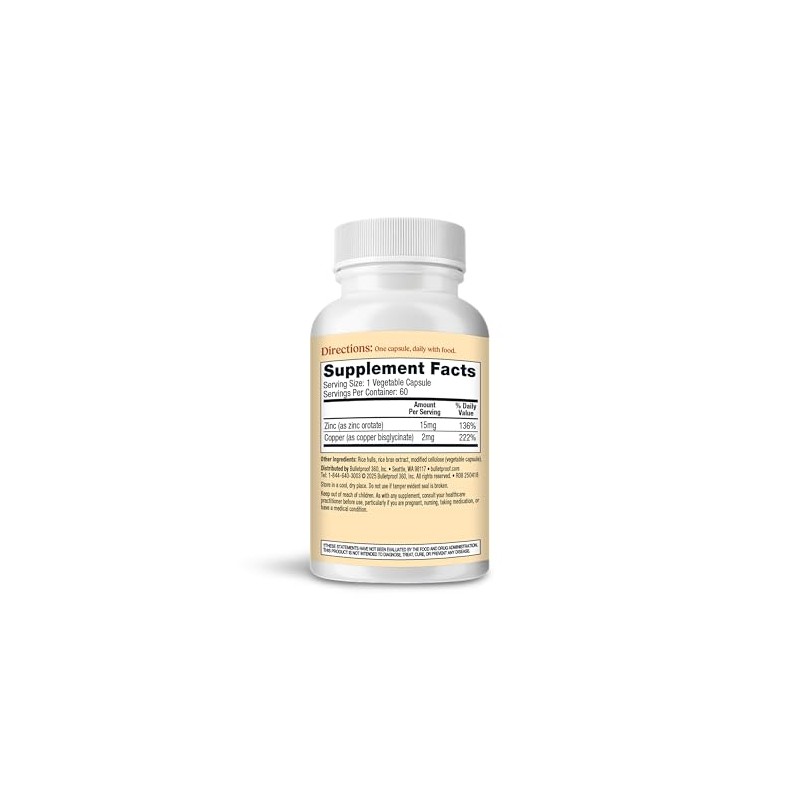 Bulletproof Zinc with Copper, Reliable and Quick Source of Energy