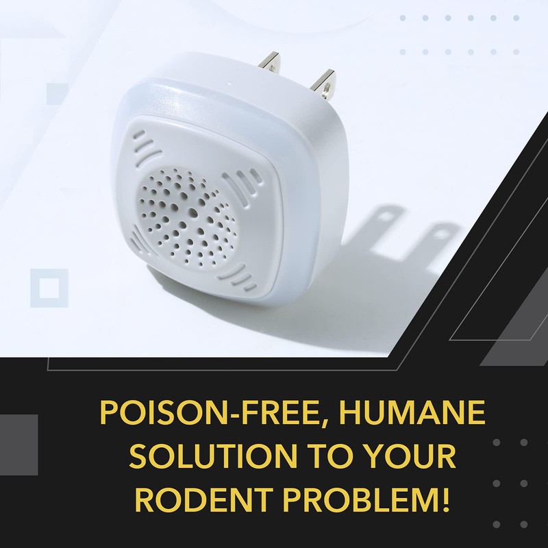 OWLTRA OW-5 Ultrasonic Rodent Repellers 4 Pack, Effectively Repel Rodents