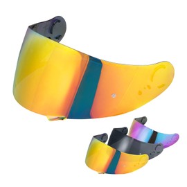 VCOROS GT Air Helmet Visor Replacement, CNS-1 Face Shield Compatible with GT Air 2/ Neotec/TC-5/ TC-9 Visor Replacement(Chrome Red)