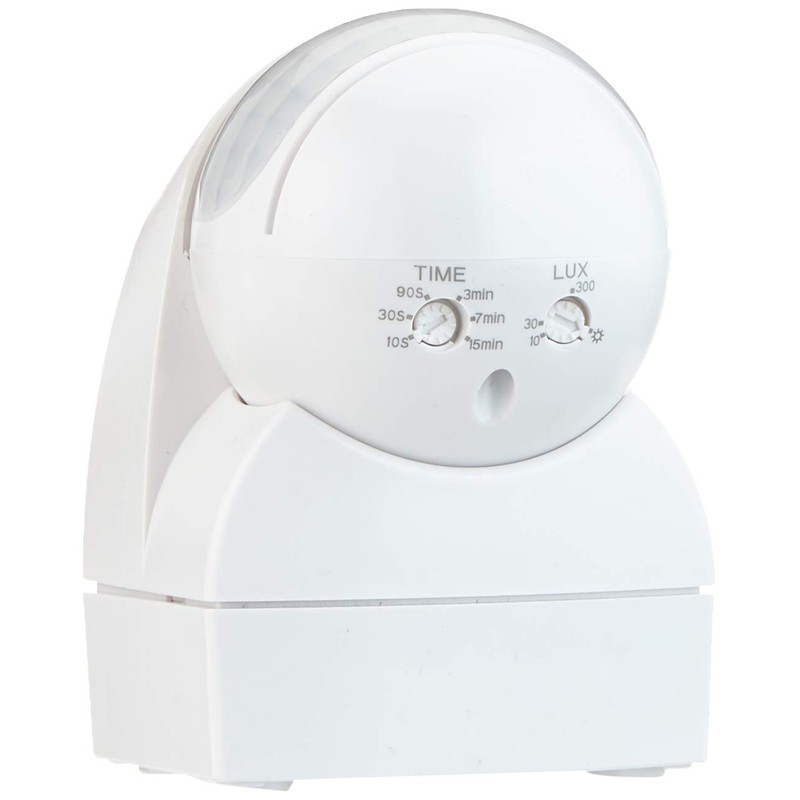 Esylux MD200 surface-mounted 230 Volt IP44 motion detector, white.