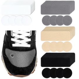 guduling 48pcs Shoe Patches for Holes, Shoe Repair Patch, Shoe Patch Rectangular & Round, Hole Repair Patchs for Sports Shoes four Colors