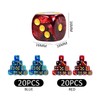 40 Pieces Cube Point Dice, Polyhedral Dice, Board Game Dice,