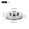 sourcing map 80 Teeth 12 mm Bore Control Pulley Aluminium