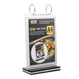 COHEALI A6 Plastic Table Sign Holder: Multi-Page Flip Menu Display Holder - T-Shaped 6 Pages-12 Sides Menu Photo Drink Ads Display Stand for Stores, Restaurants, Hotels, Office, Store, Bar