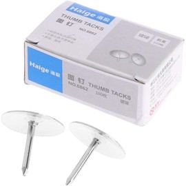 80 Pcs Flat Thumb Tacks Silver Thumb Nails Round for Head for Steel Point Push Pins for Photo Map Bulletin Board C Pins Push Pins Pin Thumb Tacks Cork Board Pin Tape, Adhesives and Fasteners