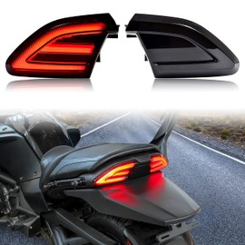 SAUTVS Smoked Black LED Tail Lights for Can Am Spyder, Rear Turn Signal Lights Brake Tail Lamps for Can-Am Spyder F3 All Models Accessories (2PCS)