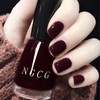 COSMOO 15ml Dark Red Quick Dry Nail Polish, Brown Red