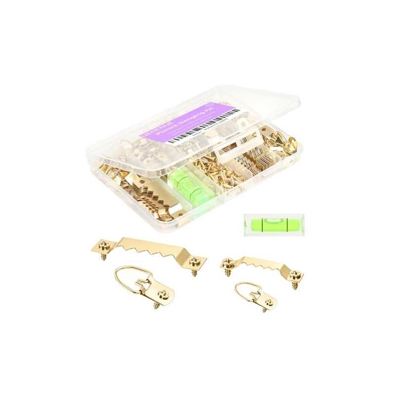 Kit de 251 piezas para colgar cuadros, hardware resistente para